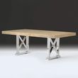 Impero Marble Pedestal Dining Table with Stainless Steel Base - Variation Available